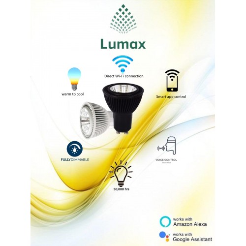 Lumax smart wifi gu10 led bulb