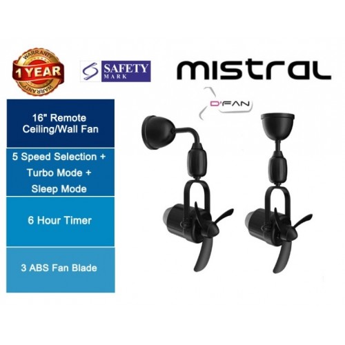 Mistral Dfan 516 corner fan black