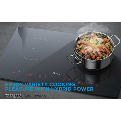 MIDEA 2 ZONE HYBRID INDUCTION & CERAMIC HOB MBI-IHT261