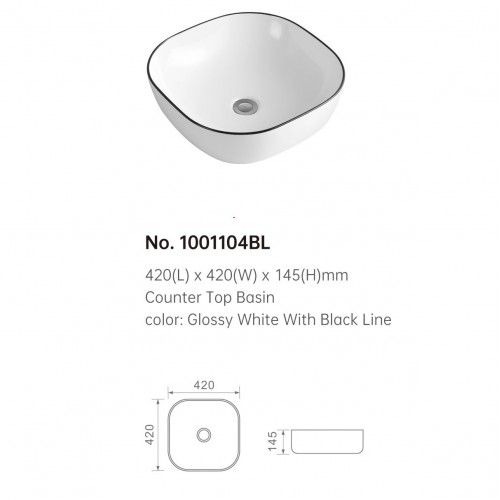 1001104BL COUNTER TOP WASH BASIN