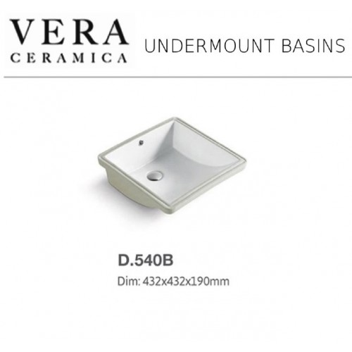 VERA D540B UNDERMOUNT BASIN