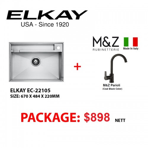 Elkay sink with m&z mixer package