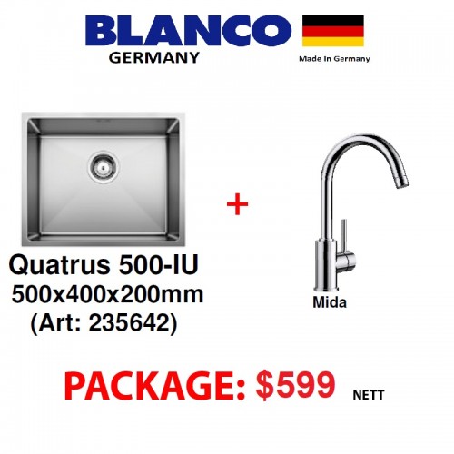 blanco undermount sink and mixer package