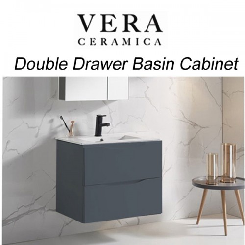 Vera double drawer waterproof basin cabinet - 8015 MG