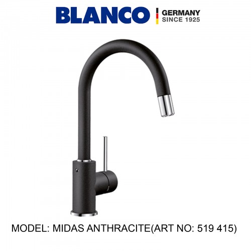 BLANCO MIDAS ANTHRACITE 519 415 KITCHEN MIXER