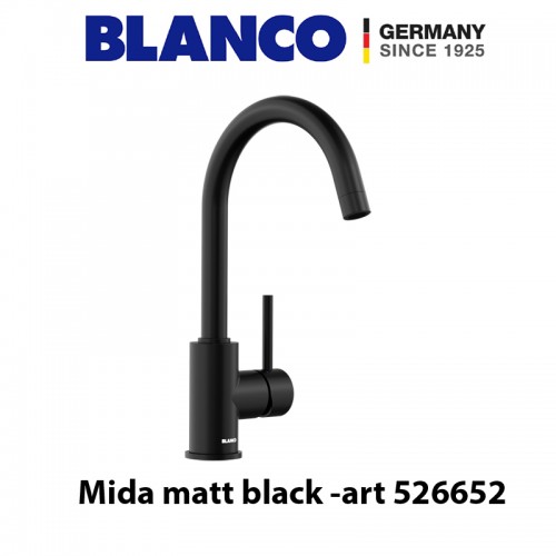 Blanco mida sink mixer matt black -526652