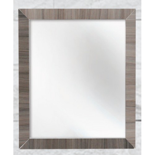 Mirror with frame -Grey Brownish