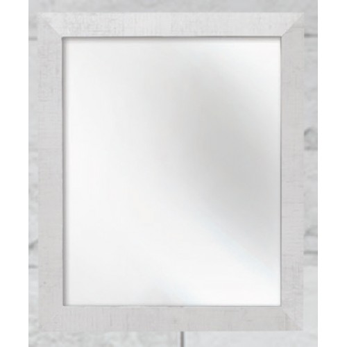 Mirror with frame - wood white