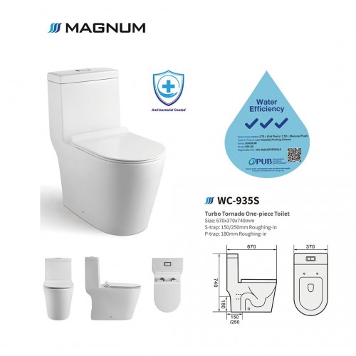 Magnum WC 935S Turbo tornado toilet bowl