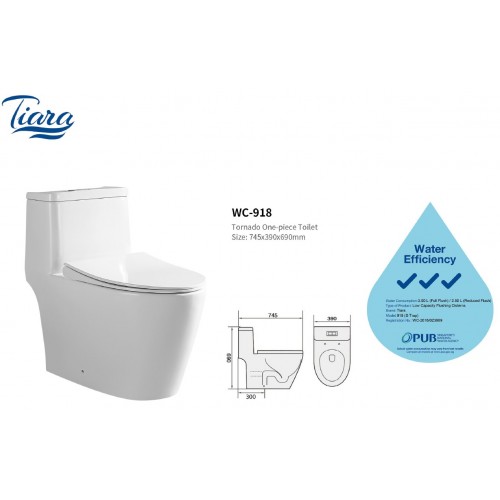 Tiara tornado water closet - WC 918