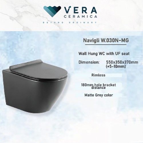 VERA NAVIGLI W.030N-MG WALL HUG WC